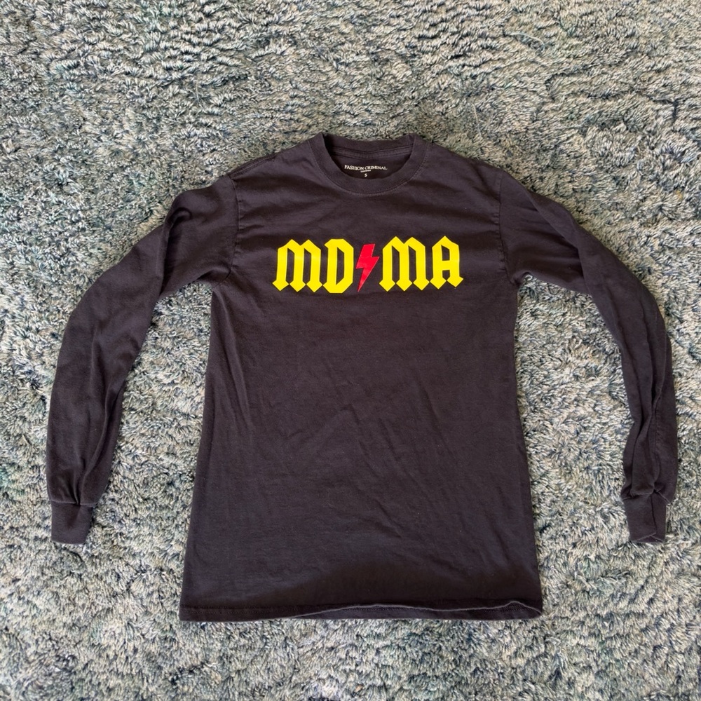 Rare Fashion Criminal London MDMA Small Longsleeve Shirt